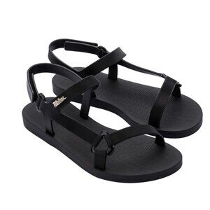 Melissa Sun Downtown Jelly Black Beach Sandals size 7
